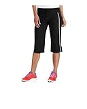 Womens Dri-more Core Striped Bermuda Below Knee Shorts Activewear (XL, Black)