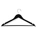 Honey-Can-Do HNGZ01525 8 Pack Wooden Suit Hanger, Ebony