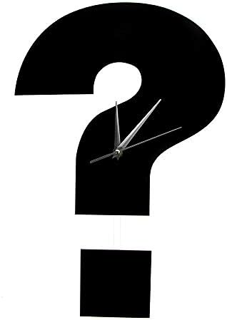 xushihanjjli Wall Clock Punctuation Symbol Question Mark Pendulum Wall Clocks Funny Decorative Time Clocks Wall Decor for Bedroom Swinging Watch for Any Room in Home Dining Room Kitchen Office School