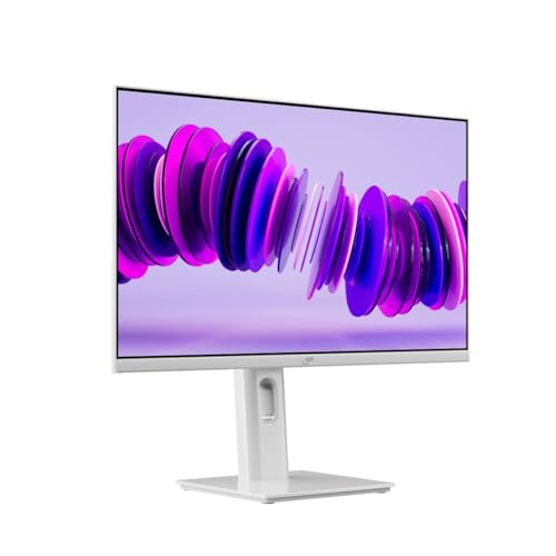 GET - Monitor Pivot Rotativo Vertical 23,8" Get IPS LED Full HD 7ms 120Hz Branco Design Fino