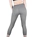 Dynamic Athletica Compression Capri Leggings for Women/Slimming Yoga Pants/Tights & Workout Clothes (Small, Gray)