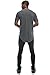 JC DISTRO Mens Hipster Hip Hop Cotton Elong Round Scallop Hemline Tshirt Coolgray Large