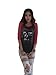 BUNNY BRAND Women's Concert World Tour Rock Music Raglan T-Shirt,Medium Gray