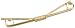 Stacy Adams Men's Gold Polished Collar Bar, One Size