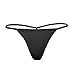 Low Rise Break Away G-String Ultra Sexy Front Cut Out Y Back Black M/L