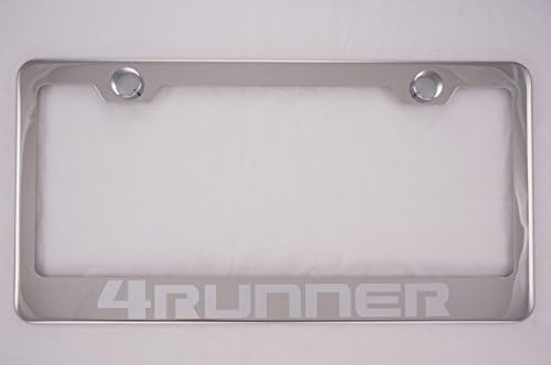 Toyota 4 Runner Chrome License Plate Frame with Caps