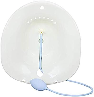 Sitz Bath Spray for Standard Toilet, Homecraft Portable Bidet, Medical Grade Hemorrhoids Treatment Basin Bowl Toilet for Pregnant Postpartum Limited Mobility BPA Free (White)