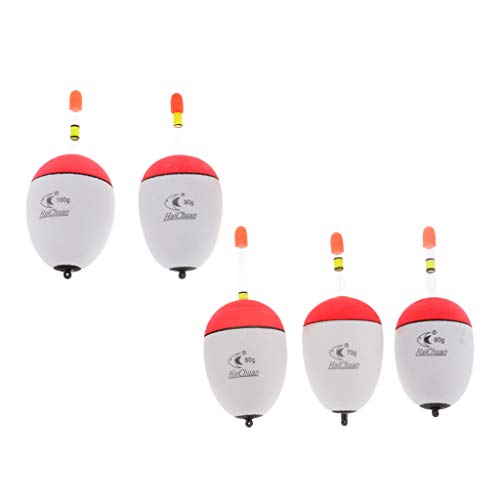 B Baosity 10 Stück Angeln Posen Float Leuchtende Schwimmer Bobber Flussangeln, Seefischen - Nacht Angeln 60-100g – Bild 7