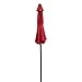 SNAIL 9' Outdoor Market Patio Umbrella Fade Resistant Sunshade with Push Button Tilt/Crank, 8 Ribs, Red