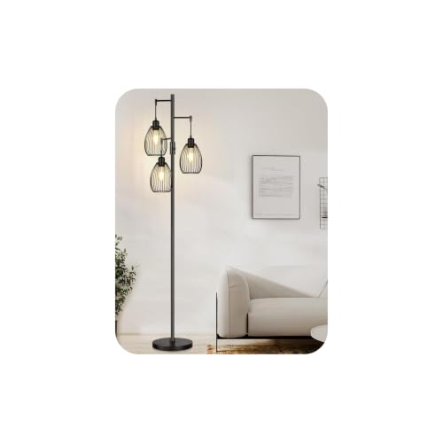 Nintiue Stehlampe Wohnzimmer Dimmbar 178cm Industrie Leselampe Schlafzimmer