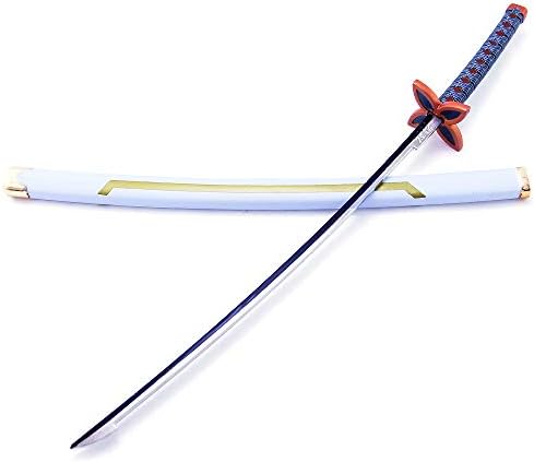 HHJBB Demon Slayer: Kimetsu no Yaiba Kochou Shinobu Sword Weapon Metal Model Action Figure Arts Toys Keychain Gift