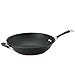 Circulon Symmetry Hard Anodized Nonstick Stir Fry / Wok Pan with Helper Handle - 14 Inch, Black