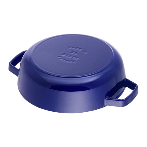 Staub 40511 HS-476-P2 0 with Chistera Cast Iron 28 cm Dark Blue