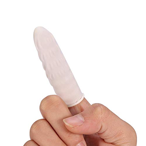 Nitrip 100Pcs Finger Condom Bag Disposable Anti Static Rubber Finger Cots Tattoo Beauty Nail Finger Protector Gloves Art Accessory