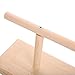 Portable Parrot Training Perches Birdcage Decor Weight Scale Stand, Parakeets Playground Window T Perch Fits for Concures Cockatiel Finch Love Birds 7.8