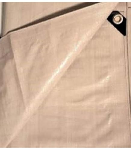 6' x 10' Tan Beige Heavy Duty Poly Tarp