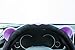 ChuLian Cute Winter Warm Plush Auto Car Steering Wheel Cover for Women Girls, Universal 15 Inch Car Accessories, Purple