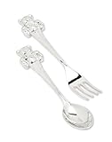Godinger 15302 Bear Baby Spoon and Fork,