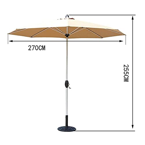 CCLLA Outdoor-Sonnenschirme Sonnenschirme 9-Fuß-Sonnenschirm Outdoor-Gartentischschirm mit Kurbel, tragbarer… – Bild 4