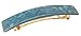 France Luxe Classic Rectangle Barrette - Flake Aqua