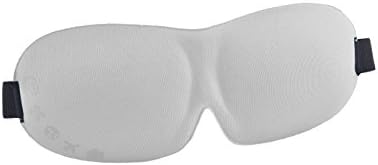 3D Sleep Mask Eye Mask for Sleeping Contoured,Lightweight &amp; Comfortable Great for Travel,Shift Work,Insomnia or Quiet Night Sleep (White)