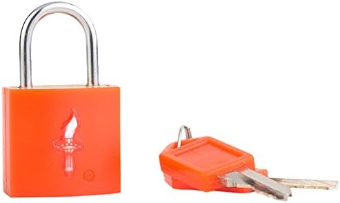 Safe Skies TSA-Recognized Padlock, Pumpkin, One Size