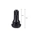 EBOOT Black TR-412 Rubber Snap-in Valve Stems Tire Valve Stems Tyre Valve Stems, 12 Pack