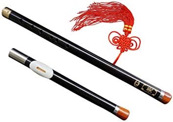 Ebony Bawu Flute Ba Wu Pipe Woodwind Detachable #104 + Case + How to Play Guide