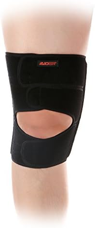 Aider Knee Brace Type 2 - Adjustable Compression Brace, Anti-Slip and Comfort Design, Super Strong Knee Brace for Sports, Arthritis, Joint Pain, Injury Recovery (Large Left)