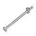 Flammi 6 Pack M6 x 100mm Bolts Nuts Allen Head Screws Barrel Nuts for Crib Bunk Bed Furniture Cot Plated Zinc Steel