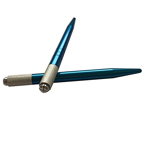 Microblading Pen Blue Color 10pcs Wholesale Permanent Makeup Manual Eyebrow Tattoo Supplies -QMYBrow - Thumbnail 4