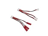 BTG RC Quadcopter Helicopter Li-po Battery Charging Adapter Cable Wire (White Plugs & JST Plugs) to 3S 11.1V Balance Charger for Hubsan X4 H107L H107C H107D Syma X5C X5C-1 X5SW X5SC Wltoys V977 UDI U818A U817A MJX...