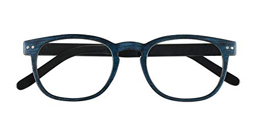 prontoleggo Lunettes de lecture prontoleggo mod. Wenge 'bleu – éclairantes + 3,50 – 1 pièce