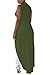 Happy Sailed Women Solid Sleeveless Long High Low Top Shawl, Medium Green