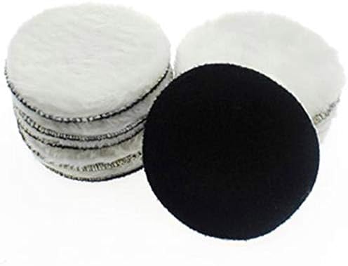 TOOGOO 10 Pcs 125 Mm Car Polishing Pad 5 Polish Waxing Pads Wool Polisher Bonnet Car Paint Care Wool Polishing Pad