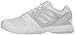 adidas Performance Women's Barricade Court w Tennis Shoe, White/Metallic Silver/Medium Grey Heather, 8.5 M US
