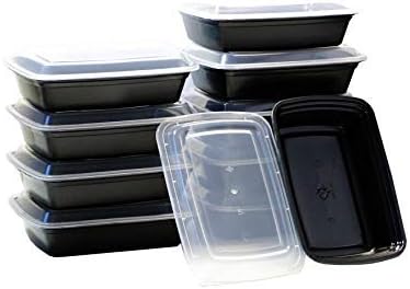 38oz Meal Prep Containers Set by EcoJen 10 Pack