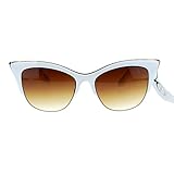 SA106¨ Womens High Point Squared Half Rim Look Cat Eye Sunglasses