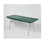 Kwik Covers 30" x 72" Hunter Green Fitted Table Cover - single