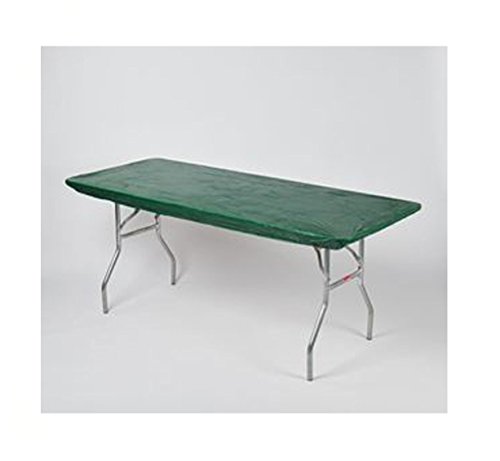 Kwik Covers 30" x 72" Hunter Green Fitted Table Cover - single