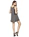 ROMWE Women's Sleeveless Summer Swing Tank Sundress Grey XL