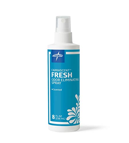 Medline Simply Fresh Odor Eliminator 8 Oz Spray, Lightly Scented, Pump Bottle, Convenient Odor Neutralizer, Bathroom, Home, Pets, Healthcare, 1 Bottle
