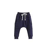 Weixinbuy Unisex Kid Toddler Cotton Jersey Harem Pants Baby Elastic Trousers