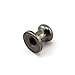 LQ Industrial 12 Sets 6x8x8mm Black Chicago Screws Round Phillips Head Button Stud Screws Nail Rivet for DIY Leather Craft