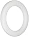 FloraCraft Extruded CraftFōM Wreath 1.4 Inch x 9.8 Inch White
