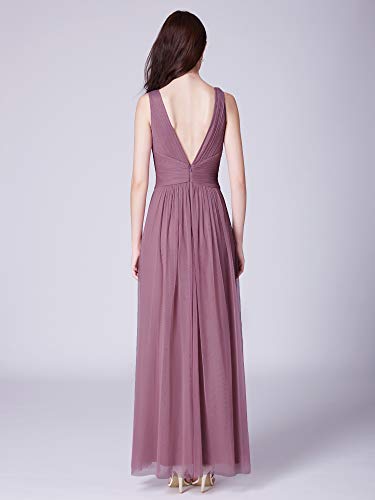 [- Ever Pretty Women's Feminine Vneck Sleeveless Bridesmaid Dresses 07303  -]
