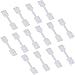 Canomo 520 Pieces Blank Jewelry Price Tags Stickers and 500 Pieces String Jewelry Price Label for Jewelry Display, Rectangle Shape, White