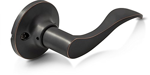 Berlin Modisch Dummy Lever Door Handle [Pack of Two] for Closets with a Oil Rubbed Bronze Finish, Single Side, Non-Turning Pull Only Classic Series - Thumbnail 6