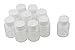 10PCS Clear Plastic Empty Portable Solid Powder Bottles Storage Container Holder Case Box (100ML)
