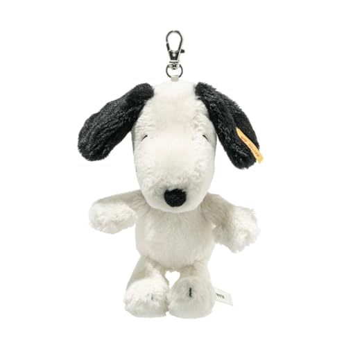 Steiff Handcrafted Since 1880 Premium Plush Officially Licensed Peanuts Gang - Snoopy & Friends Pendant Charm Keychain - 6" Snoopy
